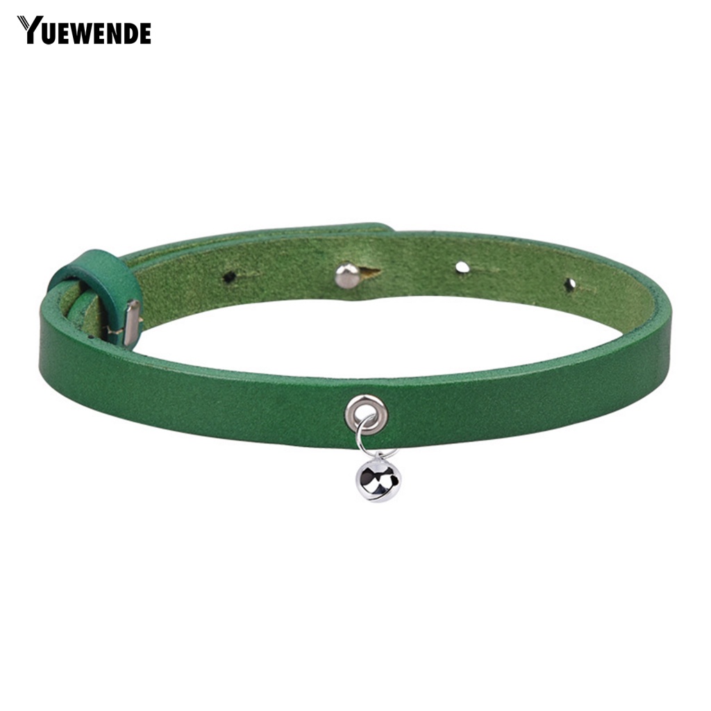 Vòng Cổ Da Bò Gắn Chuông Siêu Bền Cho Thú Cưng