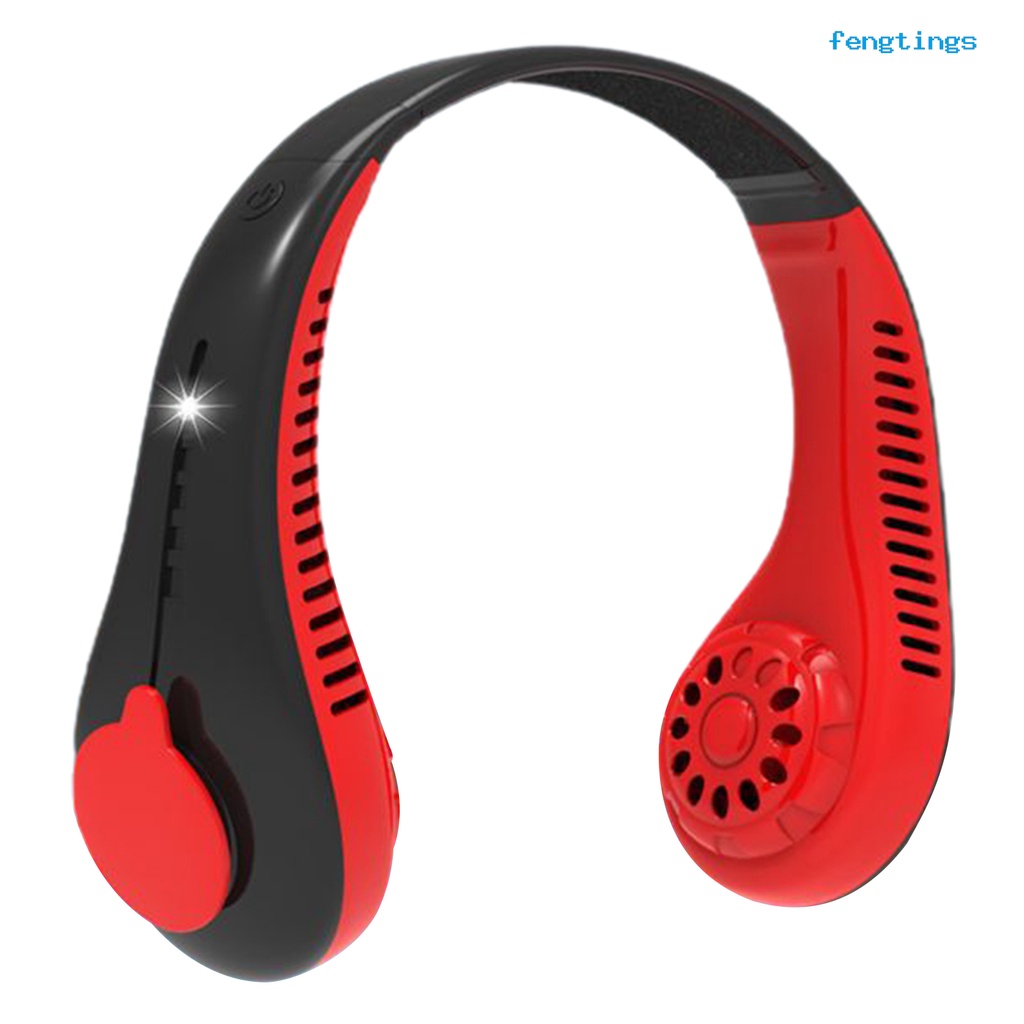 Quạt Treo Cổ 3 Cánh Xoay 360 Độ Có Đèn LED 3 Chế Độ Điều Chỉnh Độ Rộng