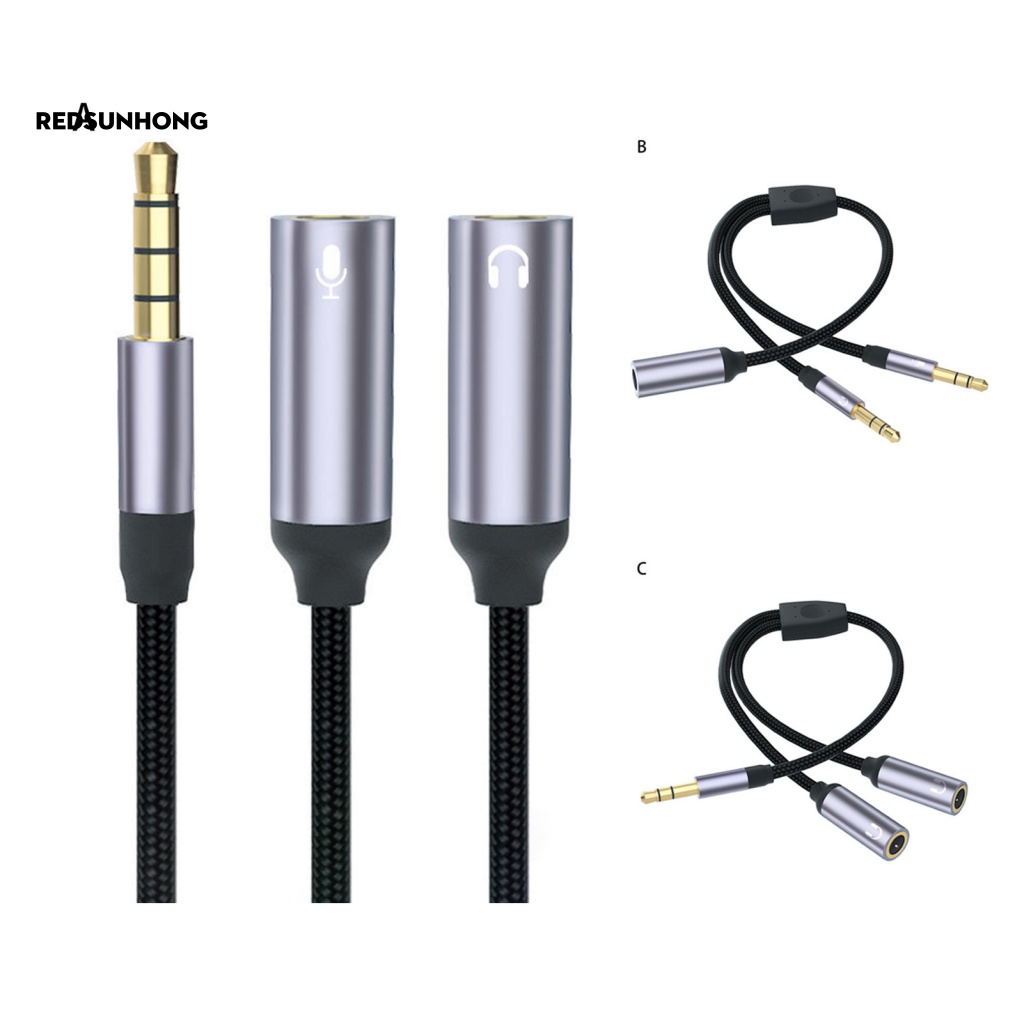 Cáp Chia Chữ Y 2 Trong 1 Giắc Cắm 3.5mm Sang Cổng Cắm 3.5mm Chuyên Dụng Cho Tai Nghe PC