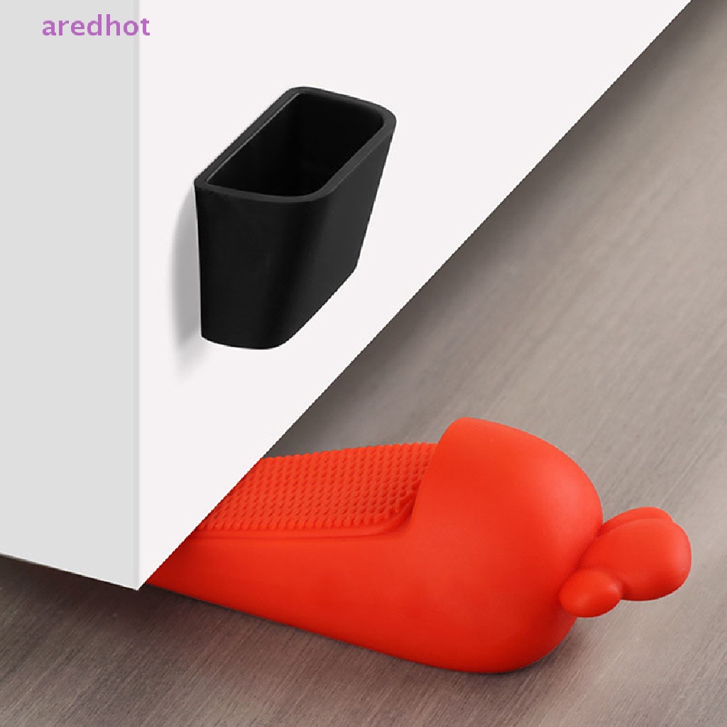 1 Miếng Chặn Cửa Silicon Hình Củ Cà Rốt Chống Va Chạm Mới