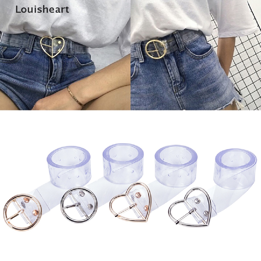 Thắt Lưng Louisheart Khóa Hình Trái Tim Trong Suốt Thời Trang Cho Nữ Áo Khoác Thời Trang Cá Tính Trẻ Trung TFG