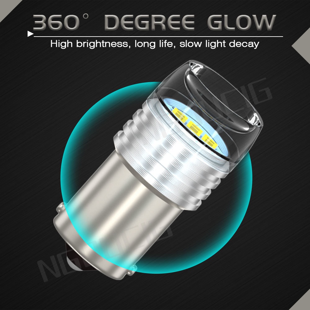 Đèn Led Tín Hiệu Phanh / Xi Nhan 1156 BA15S 1157 BAY15D P21W P21 / 5W DC12V 3SMD 5630 Cho Xe Hơi Xe Máy