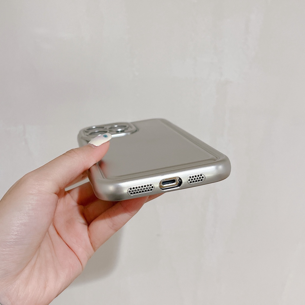 Ốp Điện Thoại TPU Mềm Nhám Bảo Vệ Ống Kính Máy Ảnh Toàn Diện Cho iPhone 14 13 12 11 PRO MAX