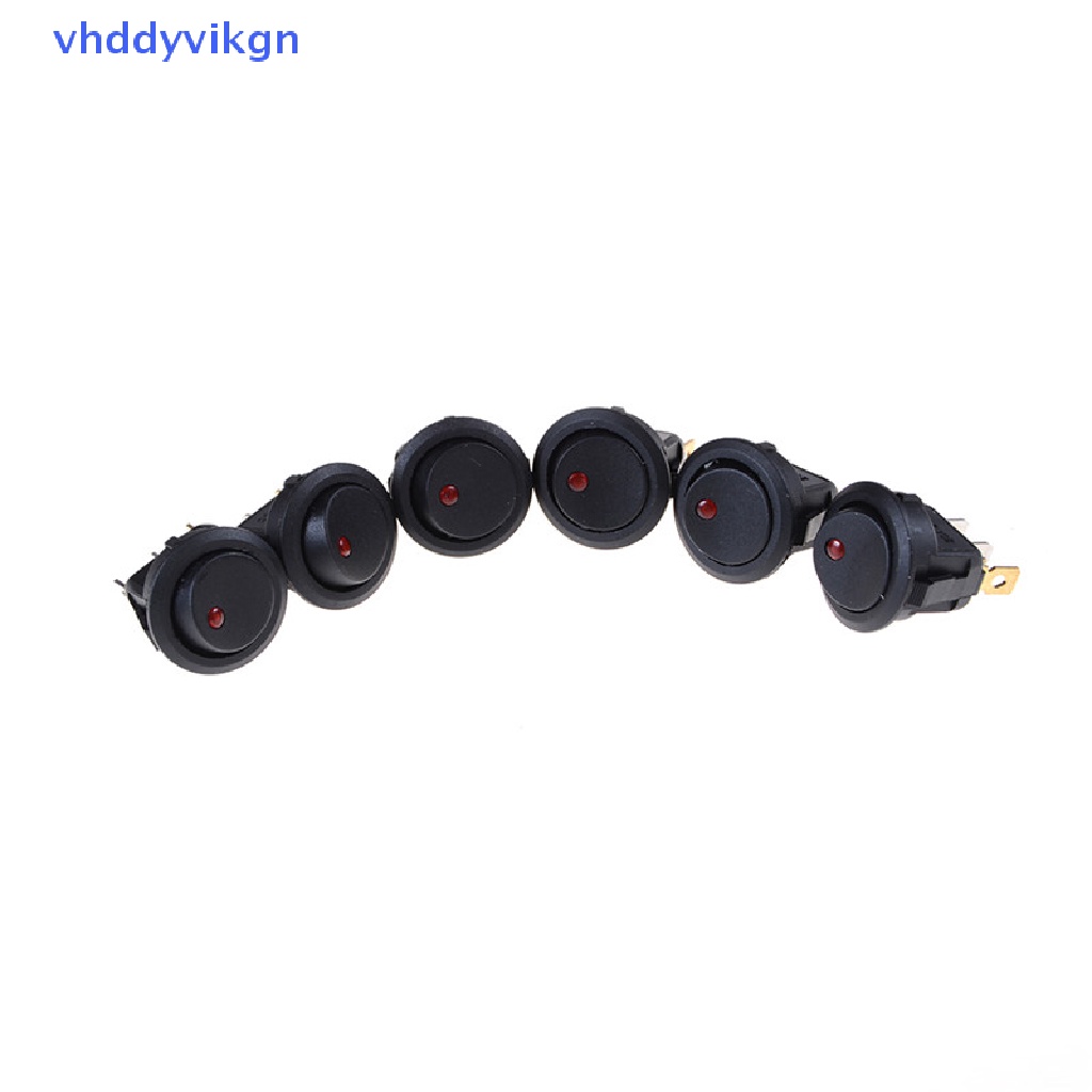 1 Công Tắc Đèn LED Tròn 12V Cho Xe Hơi