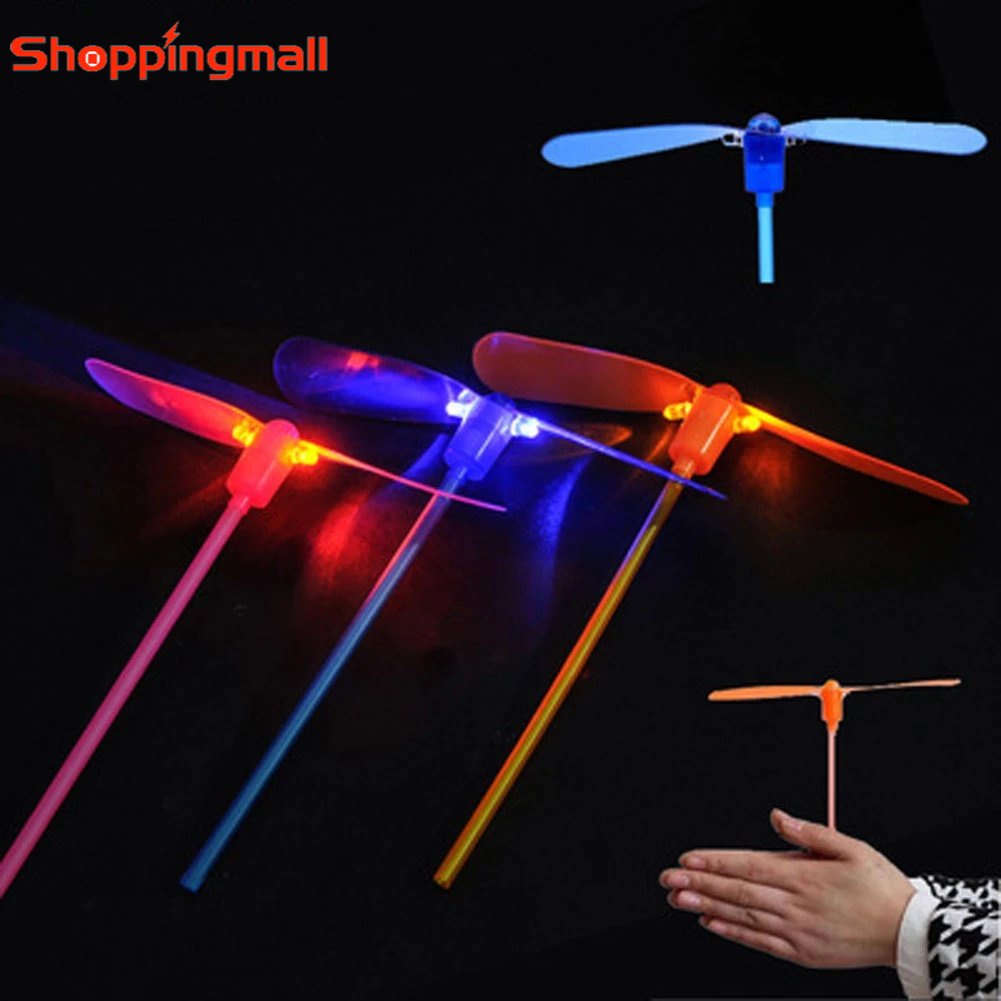 Chuồn Chuồn Đồ Chơi Bằng Tre Có Đèn LED Màu Sắc Ngẫu Nhiên Cho Trẻ Em