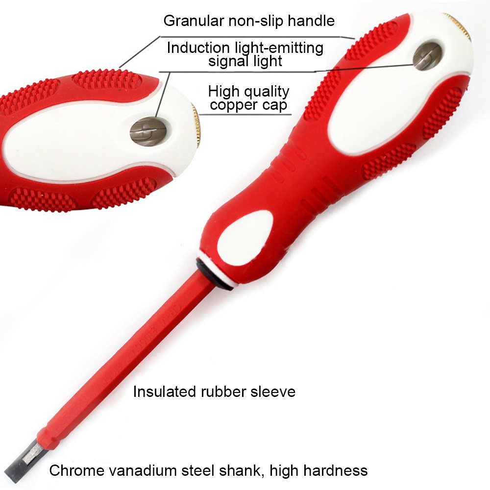 Bút Thử Điện 50V-500V 2 Trong 1 Chuyên Nghiệp