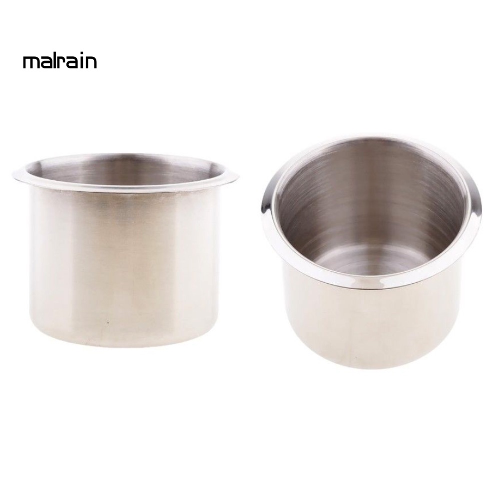 Bộ 2 Giá Đỡ Cốc Uống Nước Bằng Thép Không Gỉ Cho Tàu Thuyền RV Cắm Trại