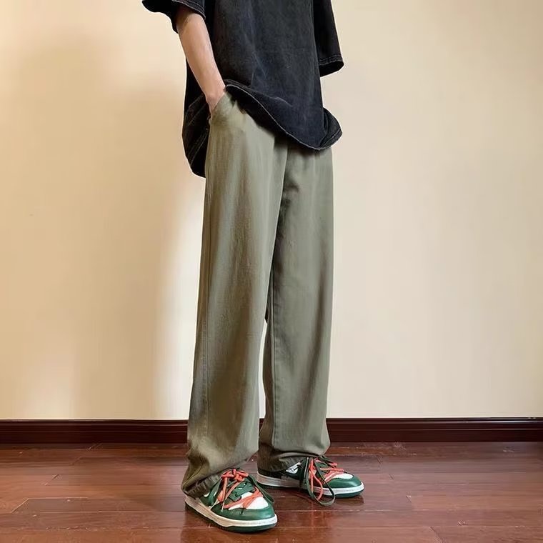 Quần Dài Dáng Suông Rộng Phong Cách Hàn Quốc Thời Trang Mùa Hè Mới Cho Nam