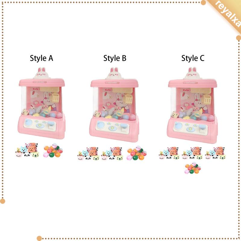 [Reyalxa] Đồ Chơi Máy Bắt Móng Điện Tử Có Đèn Và Nhạc Hình Cần Cẩu Mini Làm Quà Sinh Nhật