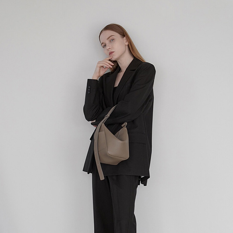 Túi Đeo Vai Bằng Da Mềm Nhỏ Gọn Dễ Phối Đồ Thời Trang Cho Nữ