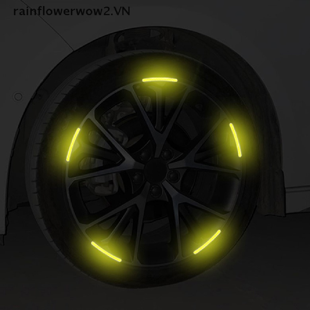 Bộ 20 Miếng Dán Phản Quang Cảnh Báo Thông Dụng Trang Trí Bánh Xe Hơi