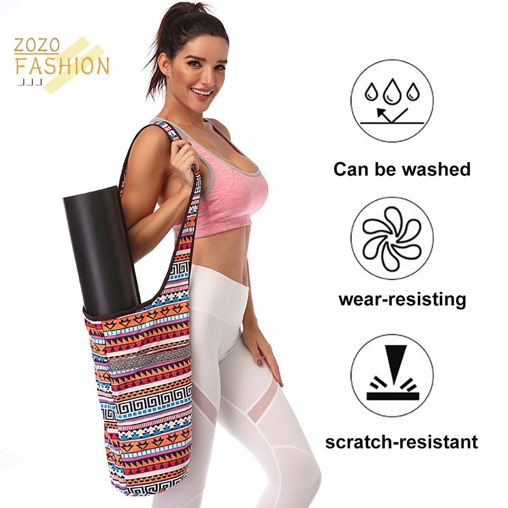 Túi Canvas Đeo Vai Đựng Thảm Tập Yoga Thời Trang