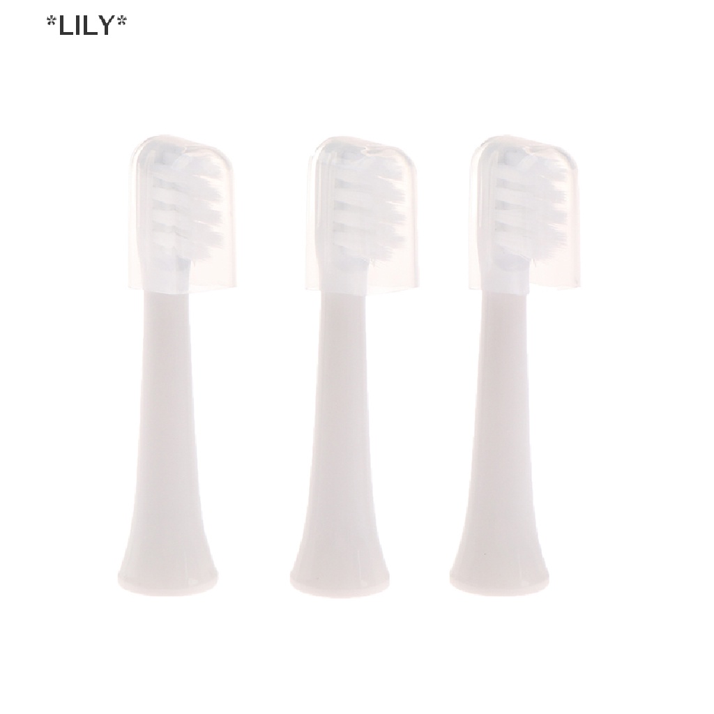LILY 3PC Xiaomi T100 điện thay thế bàn chải đánh răng đầu sạch lông bàn chải vòi phun uuu