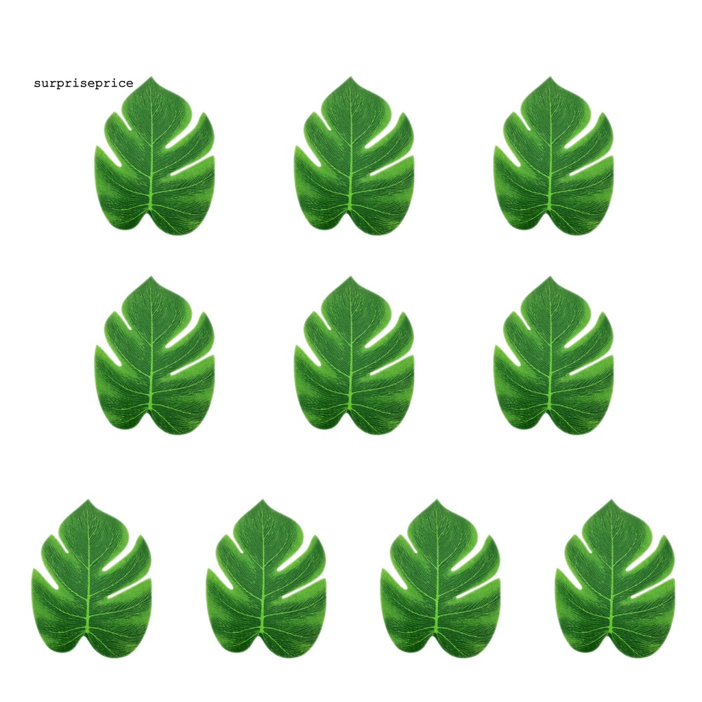 Set 10 Lá Monstera Giả Không Phai Màu Có Thể Giặt Được