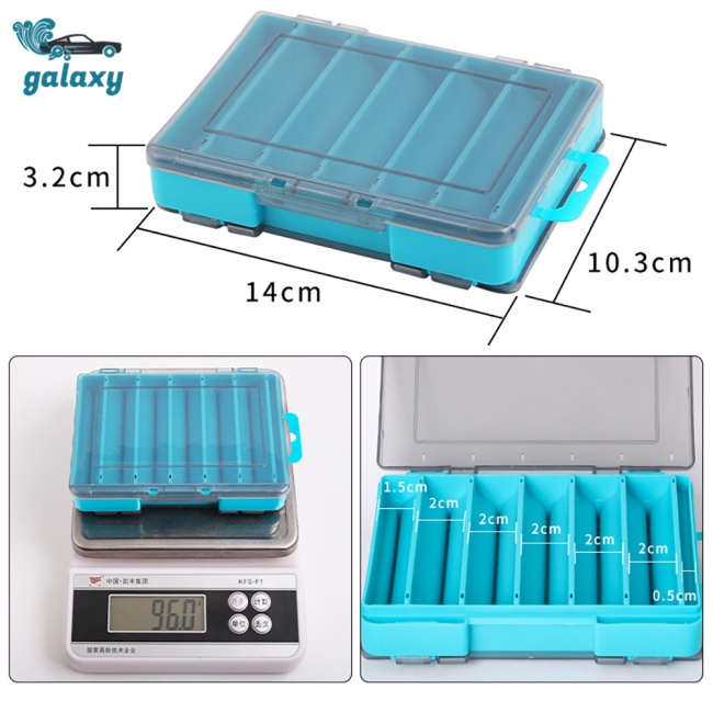 Galaxy Hộp Đựng Mồi Câu Cá Giả Hai Mặt Hình Chữ U Đa Năng