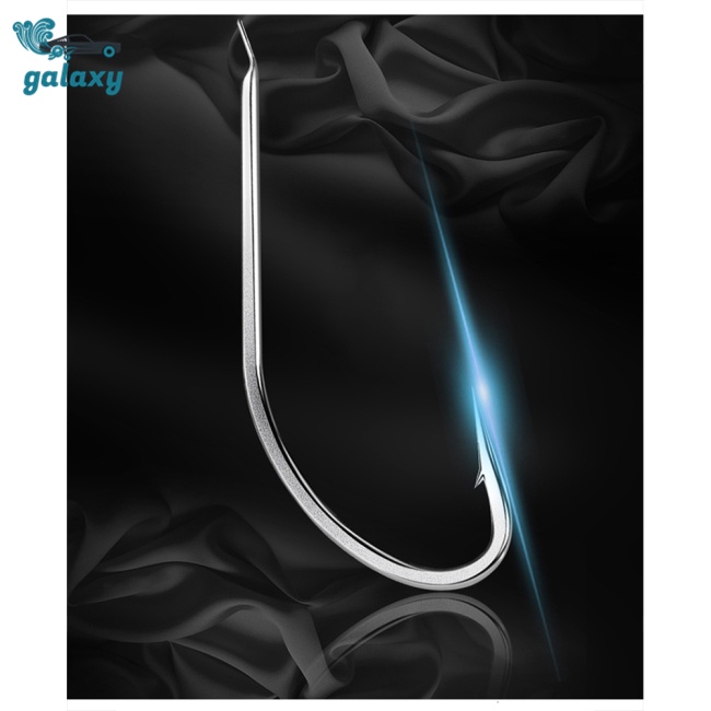 Galaxy Bộ 50 Móc Thép Cacbon Chất Lượng Cao 1#-10# Móc Câu Cá Cán Dài Chuyên Dụng Chất Lượng Cao