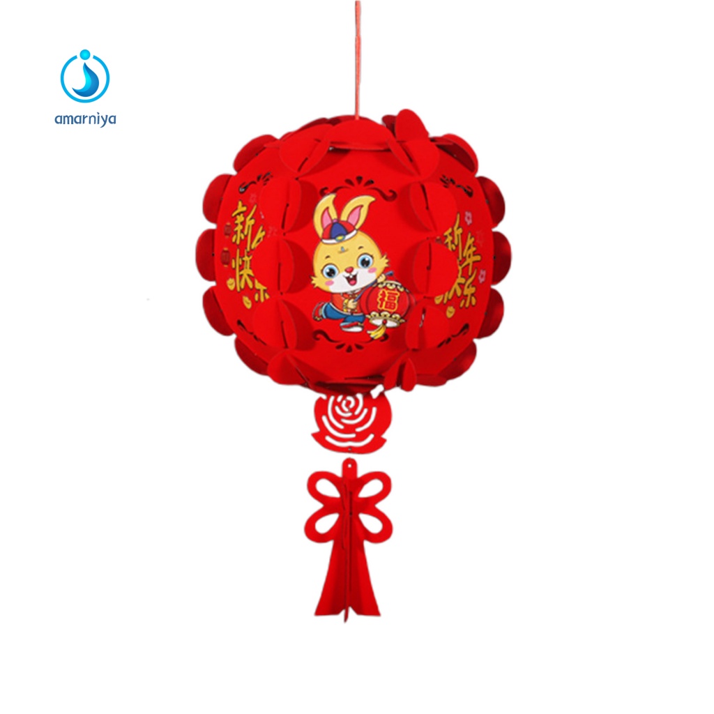 Lồng Đèn Bằng Vải Không Dệt Dùng Trang Trí Lễ Hội Năm Mới