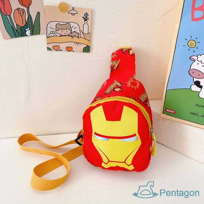Túi Đeo Chéo In Họa Tiết Hoạt Hình Siêu Nhẹ Phong Cách Hàn Quốc Cho Bé