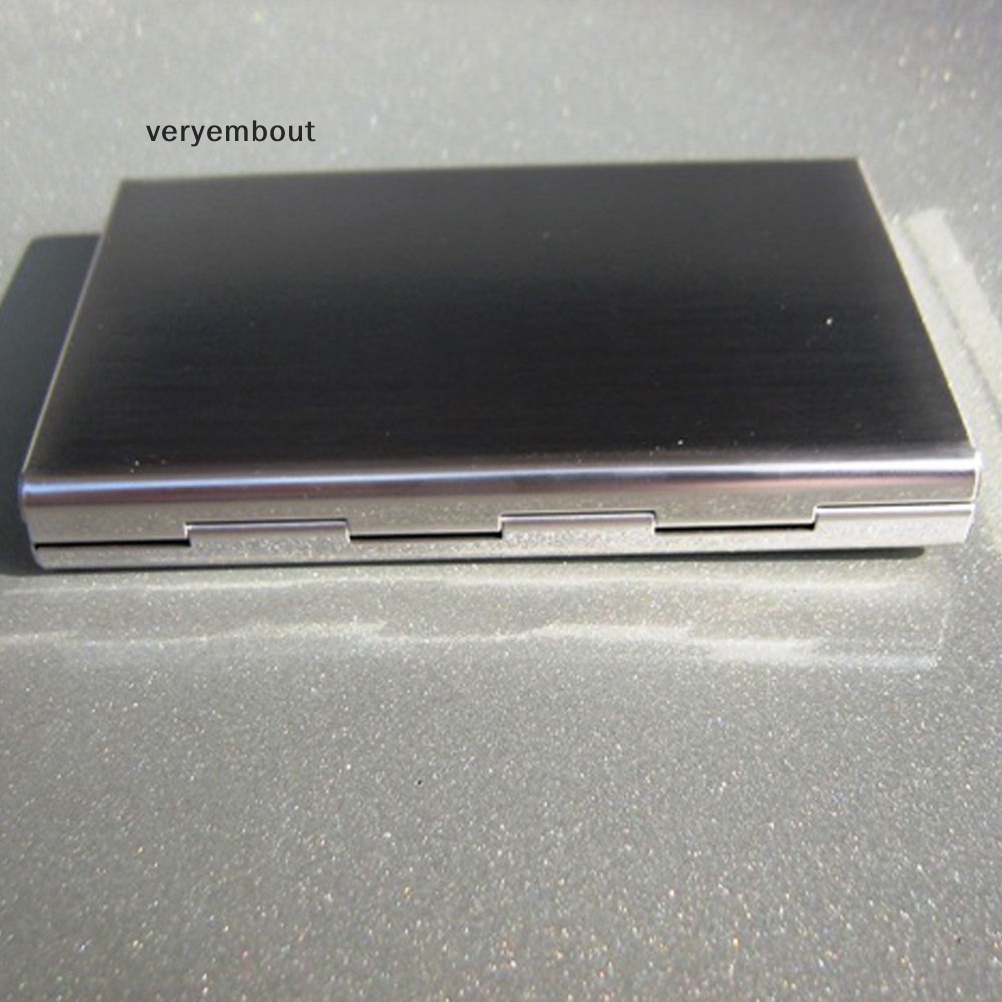 Hộp Đựng Thẻ Tín Dụng / Danh Thiếp Mini Bằng Thép Không Gỉ Cho Nam