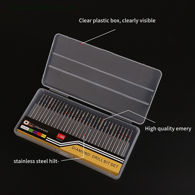 Bộ 30 Mũi Khoan Thép Vonfram Đa Năng Tiện Dụng