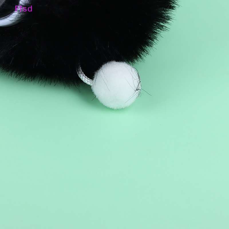 {Ffsd} Móc Khóa Thiết Kế Bóng Lông Thỏ Dễ Thương Cho Nữ / Túi Xách / Bảng Điều Khiển Bán