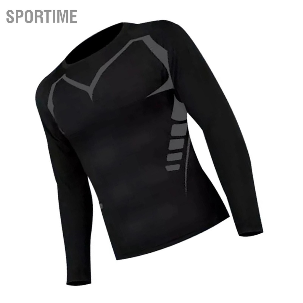 Bán hàng nóng Áo tập thể dục cho nam Bó sát tay dài nhanh khô thao ngoài trời Chạy bộ Quần áo