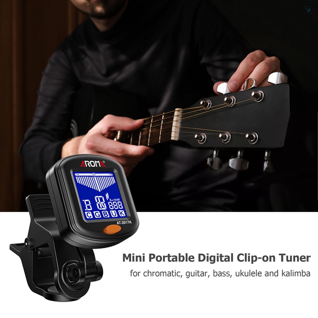 Kẹp Chỉnh Tông Kỹ Thuật Số Mini Đa Năng Có Màn Hình LCD Cho Ghi Ta Bass Ukulele Kalimba