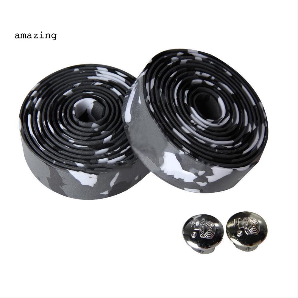 Bộ 2 Cuộn Băng Quấn Tay Lái Xe Đạp Chống Trượt Kèm Nút Cắm