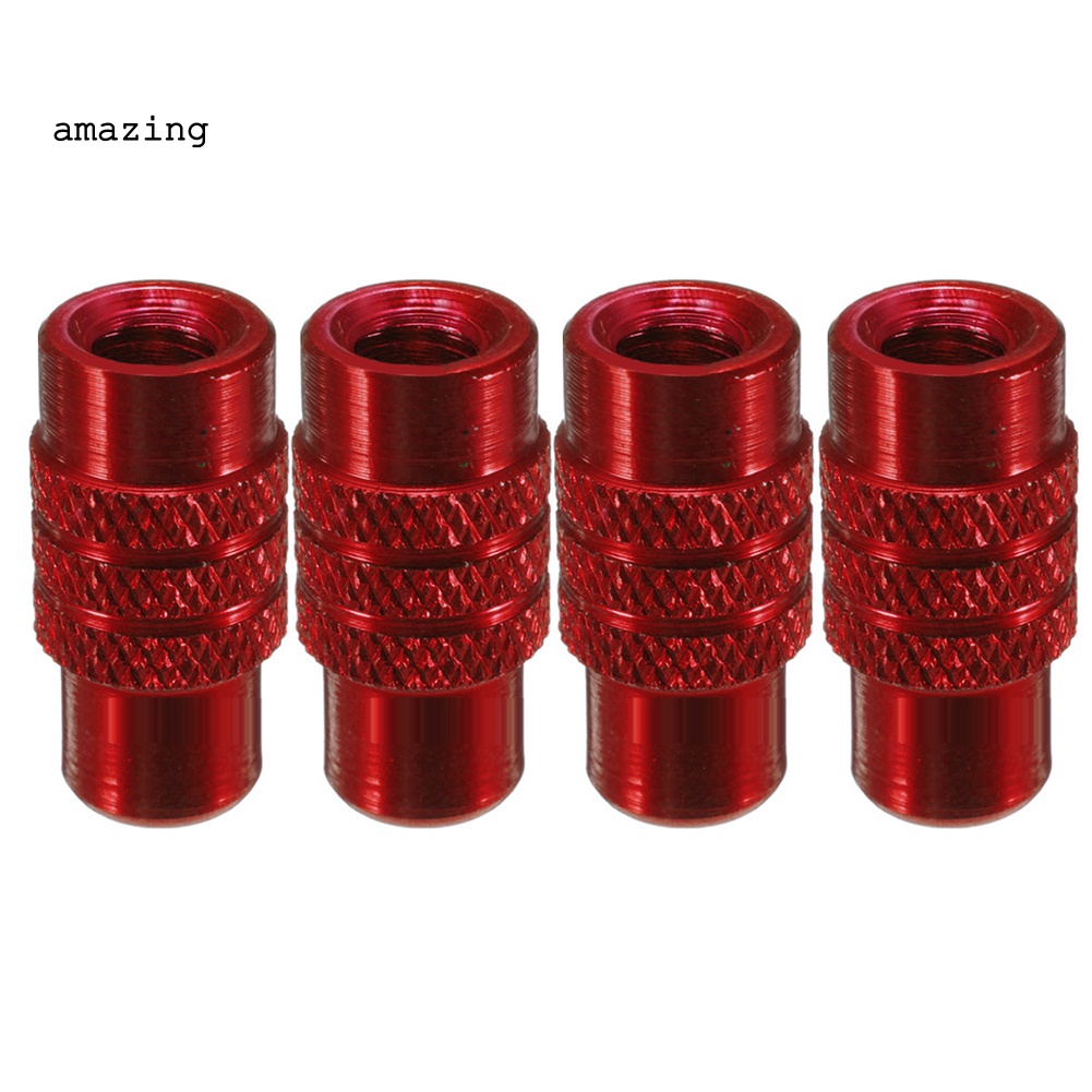 Bộ 4 Vỏ Bọc Van Bánh Xe Đạp Leo Núi Bằng Hợp Kim Chống Bụi