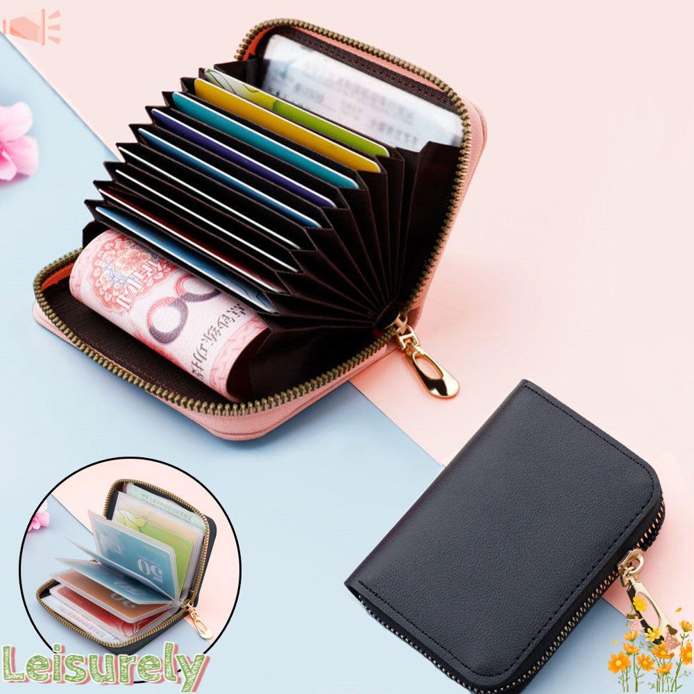 Ví Đựng Thẻ ID Có Khóa Kéo Thời Trang Cho Nam Và Nữ