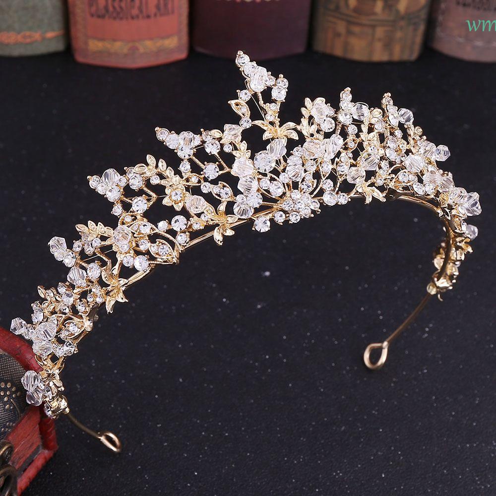 Phụ Kiện Cho Máy Hút Bụi WMES1 Baroque Baroque 1|Vương Miện Cài Tóc Hình Chiếc Lá Bằng Hợp Kim Sang Trọng Cho Cô Dâu
