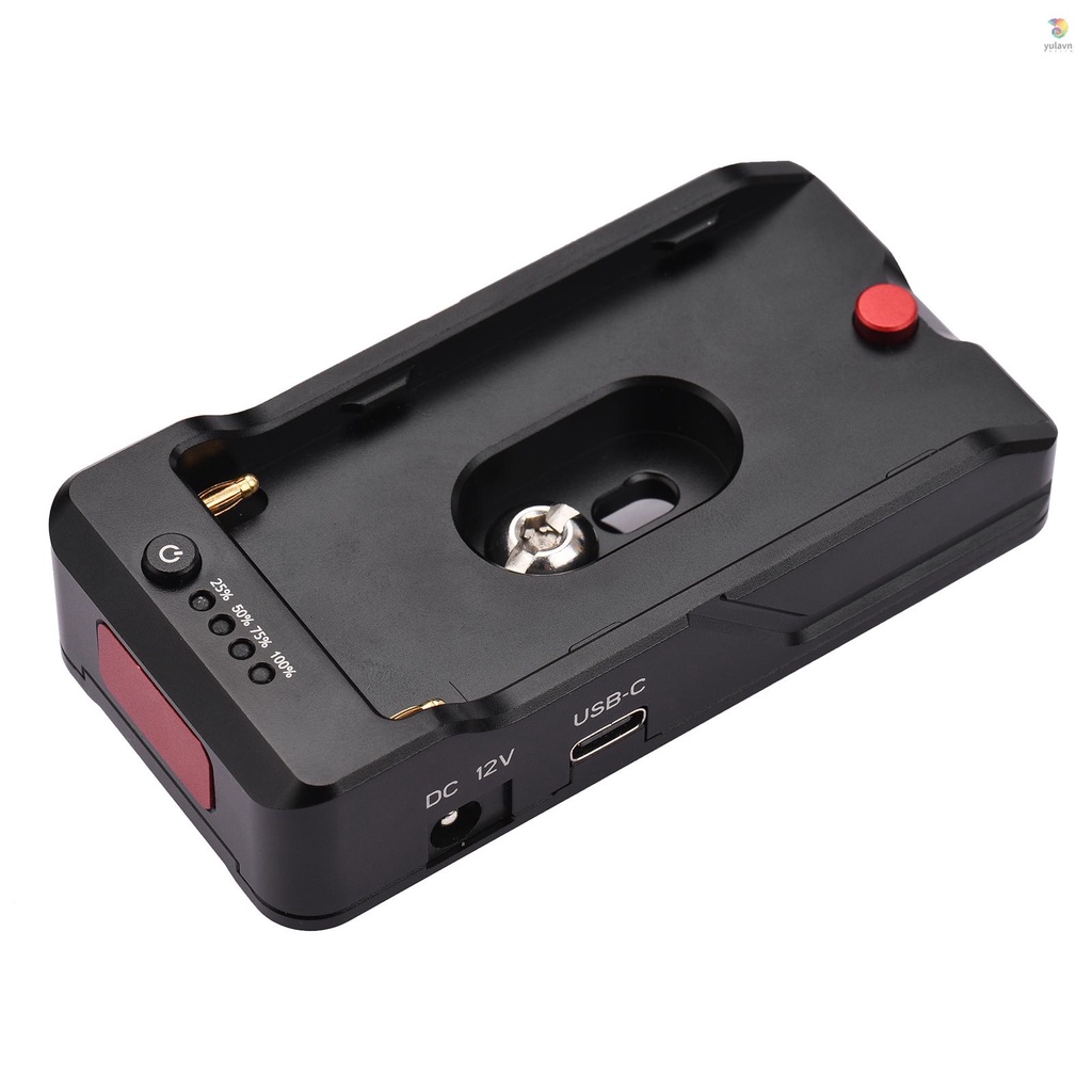 Bộ Chuyển Đổi Sạc Pin Kim Loại Cổng Type-C 12V DC7.4V 1 / 4 Inch Cho NP-F50 F750 F750S