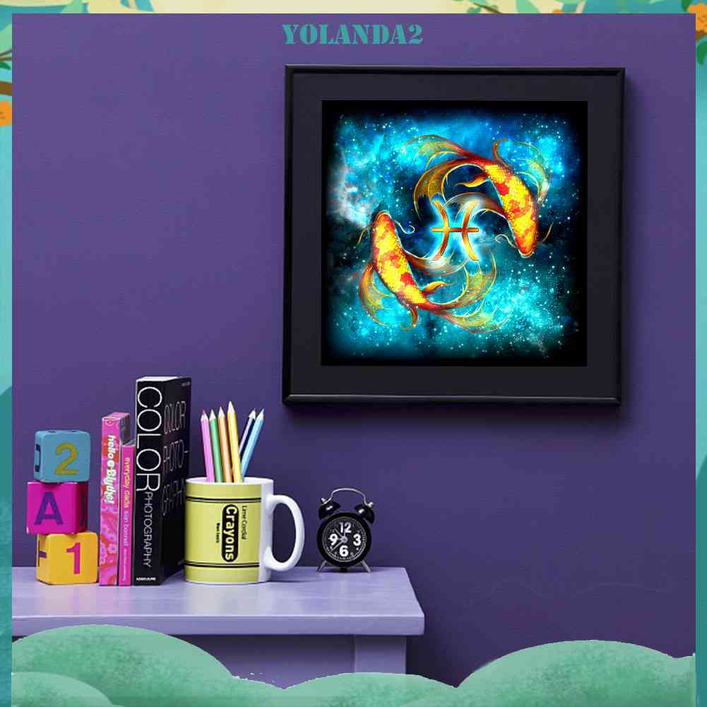 Bộ Tranh Đính Đá 5D Toàn Diện Họa Tiết Chòm Sao Độc Đáo DIY