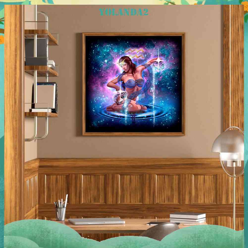 Bộ Tranh Đính Đá 5D Toàn Diện Họa Tiết Chòm Sao Độc Đáo DIY