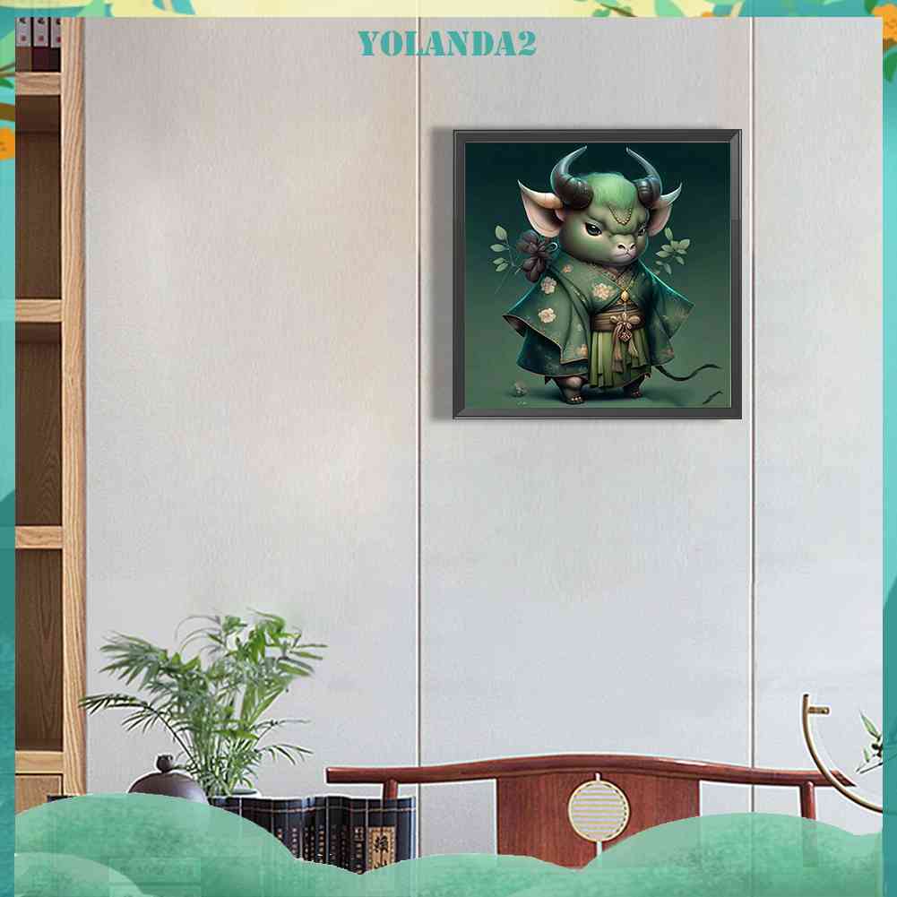 Tranh Đính Đá Kim Cương Toàn Bộ 5D DIY Hình Vẽ Gia Súc Trang Trí Nhà Cửa