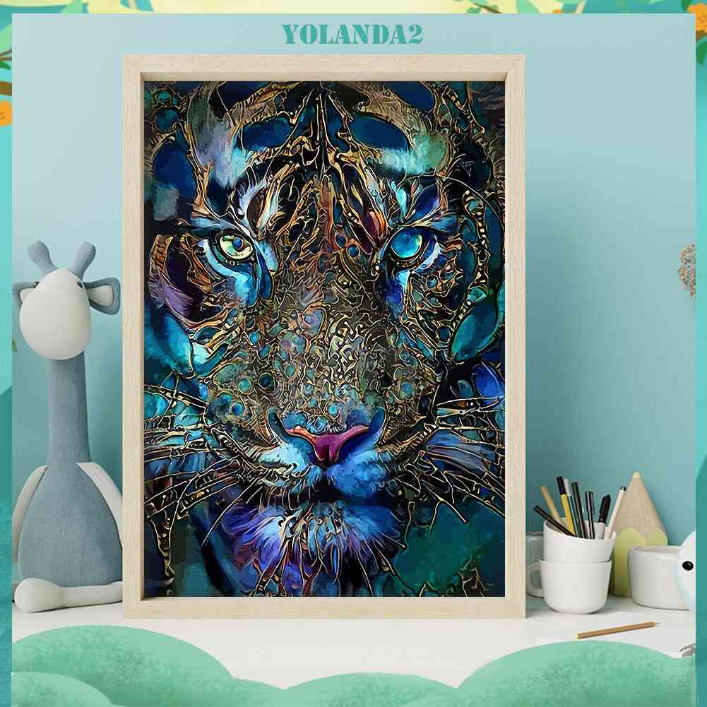 Tranh Đính Đá Kim Cương Toàn Bộ 5D DIY Hình Vẽ Hổ