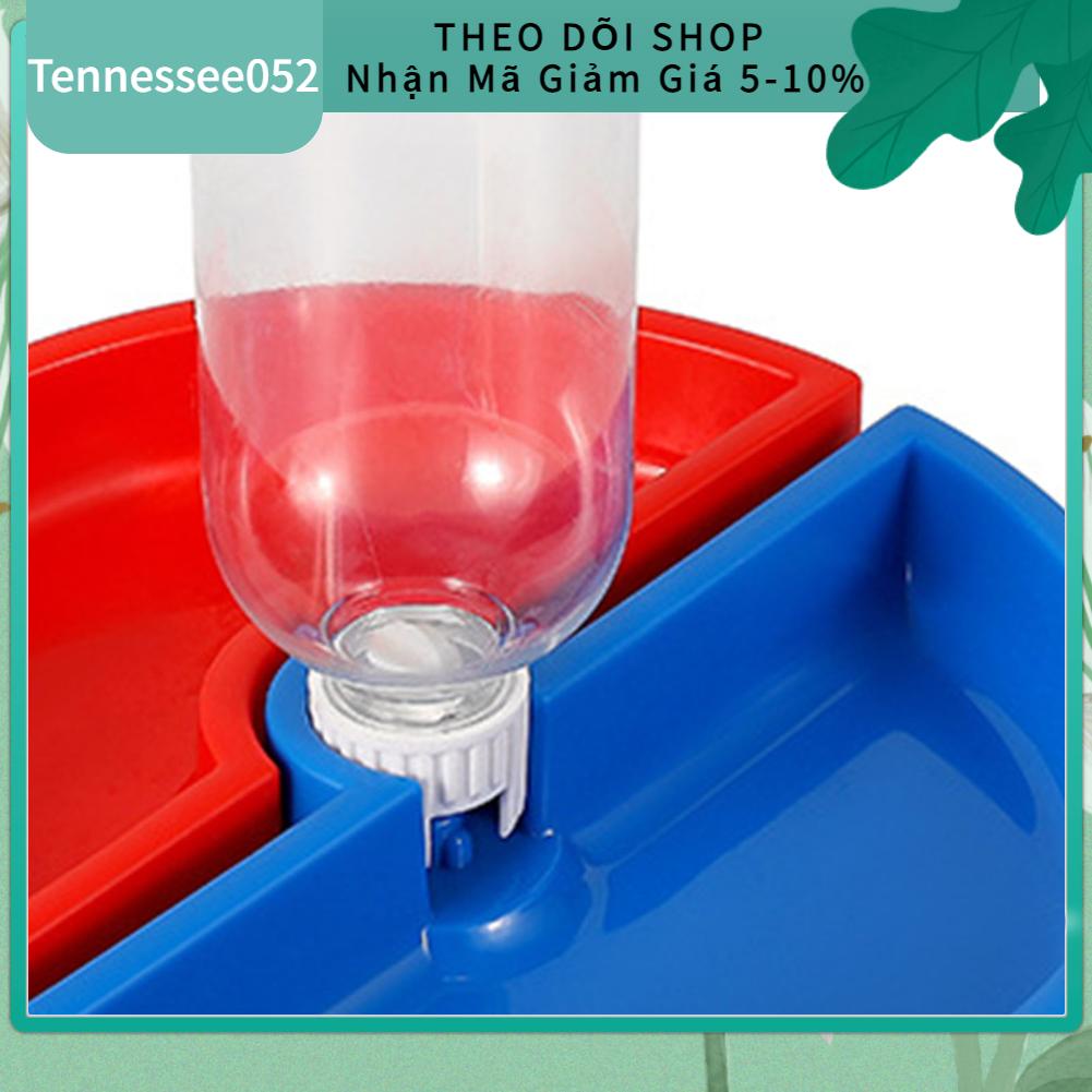 Tennessee052 Bát Thức Ăn Nước Cho Mèo Có Thể Tháo Rời Chống Trơn Trượt Dung Tích Lớn Bộ Đĩa Thú Cưng Với Bình Trong Nhà