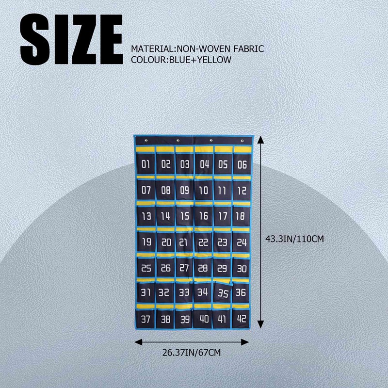 Biểu đồ túi Điện thoại di động Treo tổ chức Túi lưu trữ treo cho người giữ máy tính lớp học