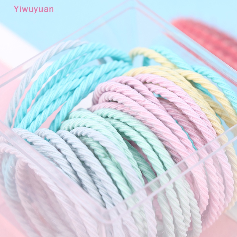 Bộ 50 / 20 / 30 Dây Thun Buộc Tóc Nhiều Màu Sắc