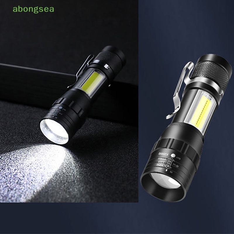 Đèn Pin LED Mini Bongsea Chống Thấm Nước Sạc USB Chất Lượng Cao