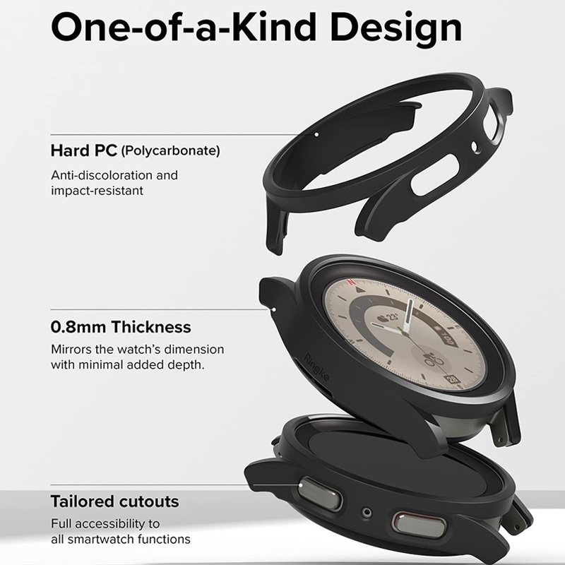 Ốp Bảo Vệ Mặt Đồng Hồ Thông Minh Bằng PC Cho Samsung galaxy watch 5 pro 45mm galaxy watch 5 4 44mm 40mm