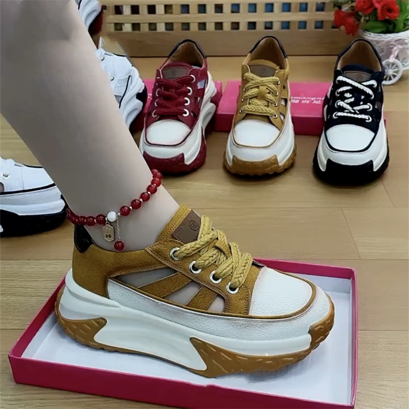Giày Thể Thao Đế Dày Màu Tương Phản Thoáng Khí Phong Cách Mới Mùa Hè Cổ Điển Hợp Thời Trang Cho Nữ