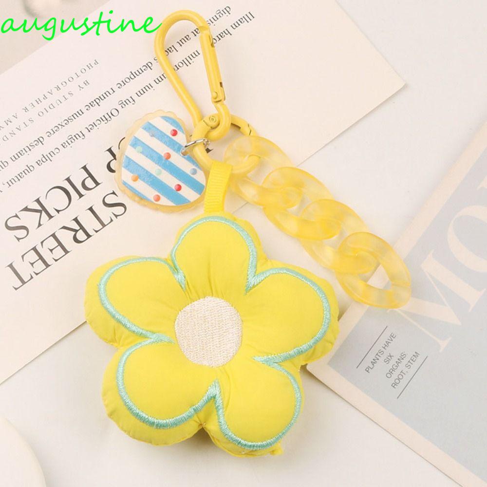 Móc Chìa Khóa Hình Cây Hoa Bằng Vải Bông Xinh Xắn