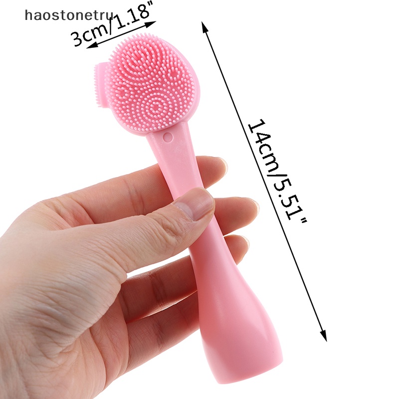 1 Bàn Chải Silicone Rửa Mặt Tẩy Tế Bào Chết Mát Xa Chăm Sóc Da