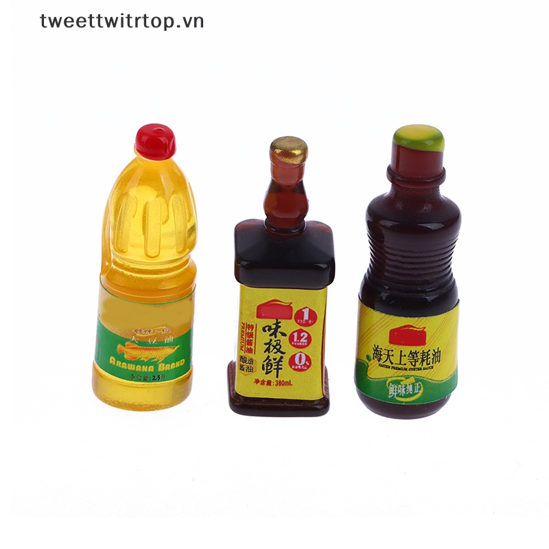 Set 7 Chai Đựng Gia Vị 1: 12 Trang Trí Nhà Búp Bê