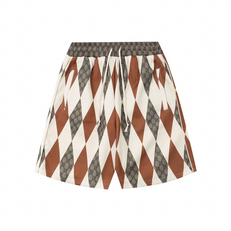 Gu88- Quần Short Họa Tiết Kim Cương Bắt Mắt Thiết Kế logo G Đôi Phong Cách Jfhrdfgf Thời Trang Đường Phố Mới Nhất
