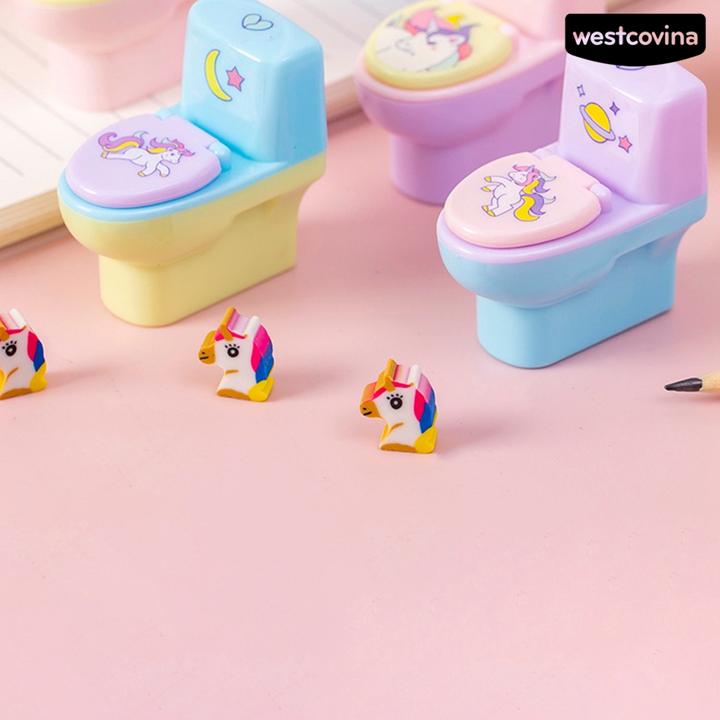 [COD]♪Set 2 Đồ Chuốt Bút Chì In Họa Tiết Hoạt Hình Màu Sắc Ngẫu Nhiên Kèm Đồ Chuốt