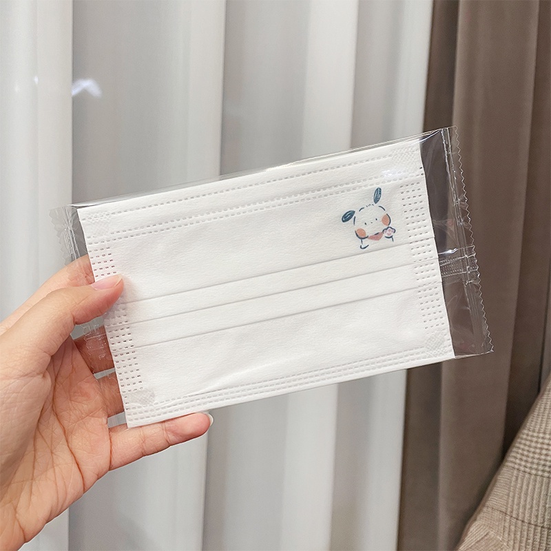 Khẩu Trang Ba Lớp Giữ Ấm Thoáng Khí Họa Tiết Hoạt Hình Xinh Xắn Dành Cho Bé 4-12 Tuổi