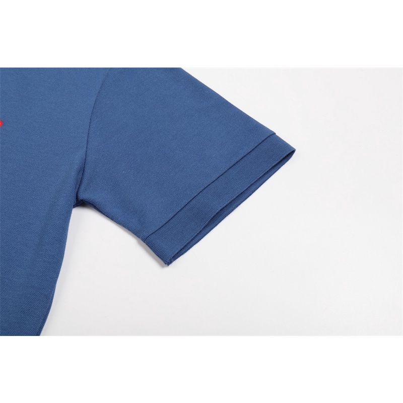 Áo Thun polo Tay Ngắn Thêu Hình Trái Tim Nhỏ Thời Trang Cổ Điển Dành Cho Nam Và Nữ A-M-I88