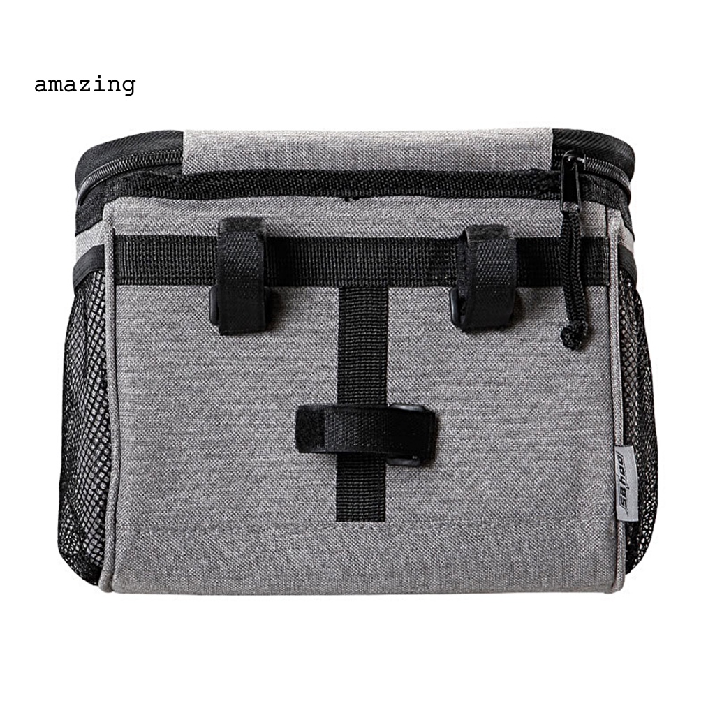 Túi Đựng Bảo Quản Đồ Dùng Có Khóa Kéo Gắn Khung Trước Xe Đạp Tiện Dụng